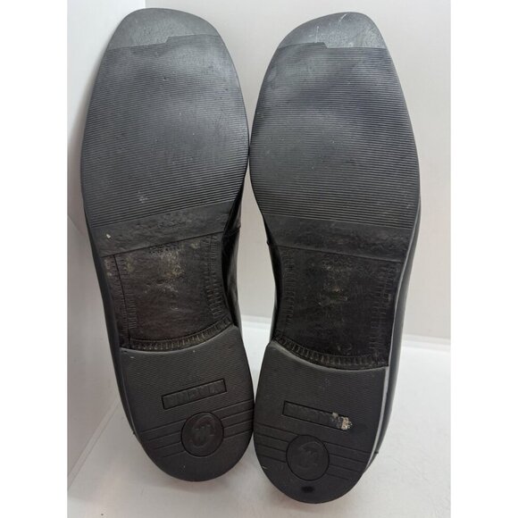 Hugo Boss Men's 10.5 Dikko Black Leather Dress Loafers Horsebit Logo 50200774 - Picture 7 of 9